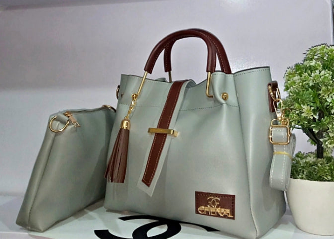 CharmCube 2 Pcs Handbag Set | Grey