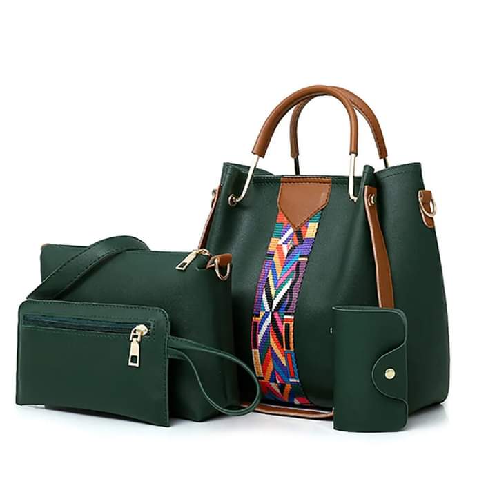 BagX 4PC Handbag Set - Green