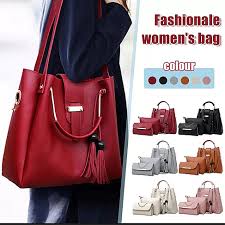 Aura - 3 PCs Handbag Set | Maroon